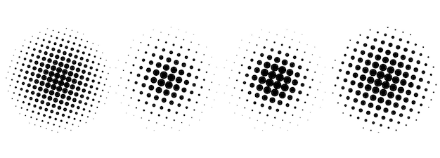 vector Halftone circular background