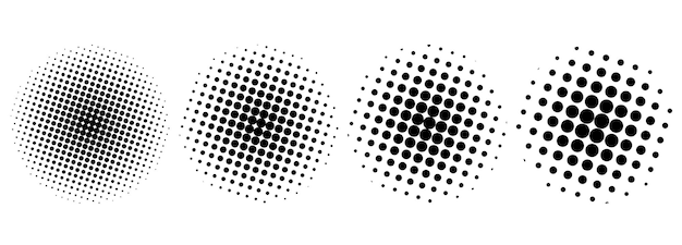 vector Halftone cirkelvormige achtergrond