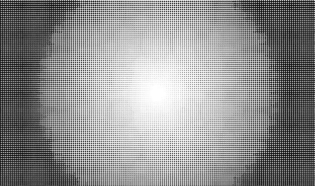 Vector vector halftone doted background black dots circle frame on white background vintage geometric