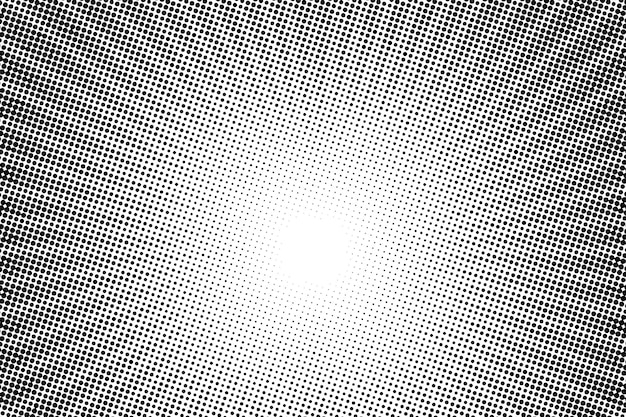 Vector halftone dots background fading dot effect rays