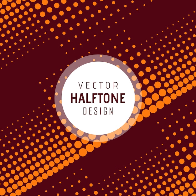 Vector halftone ontwerp achtergrond