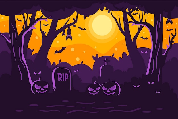 Vector Halloween achtergrond Halloween achtergrond ontwerp Halloween achtergrond illustratie