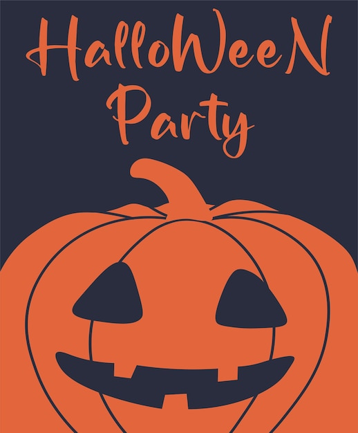 Vector Halloween-banner met belettering