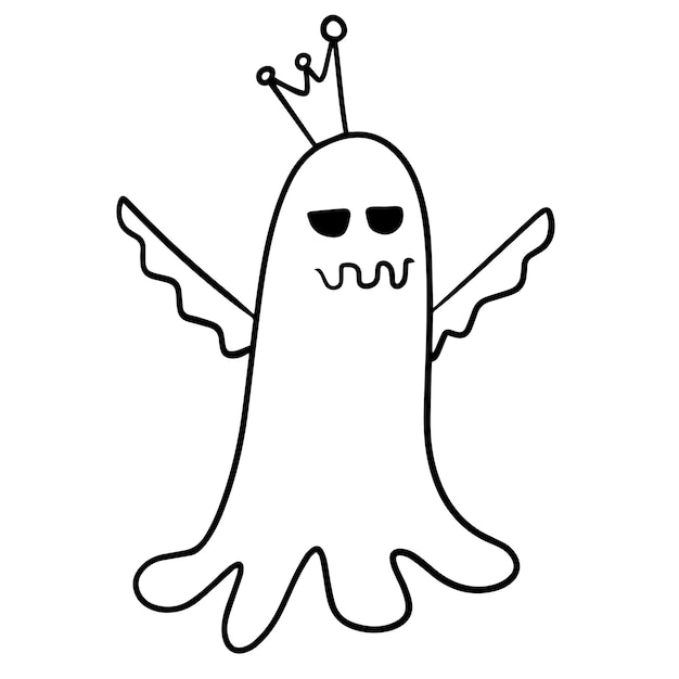 Vector halloween ghost clipart