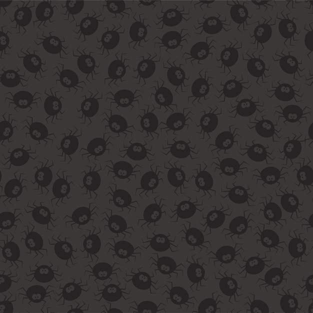 Vector Halloween pattern with a spider