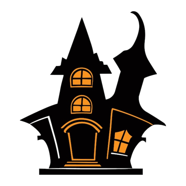 Vector Halloween spookhuis vector