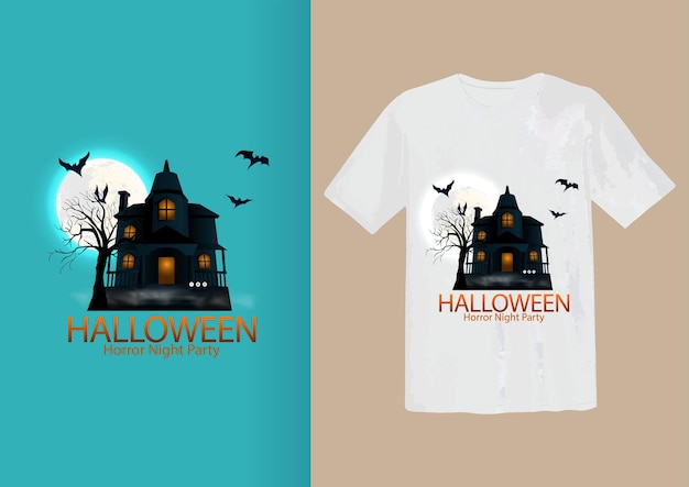 Vector Halloween t-shirt ontwerp