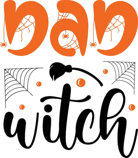 Vector vector halloween tshirt ontwerpsjabloon