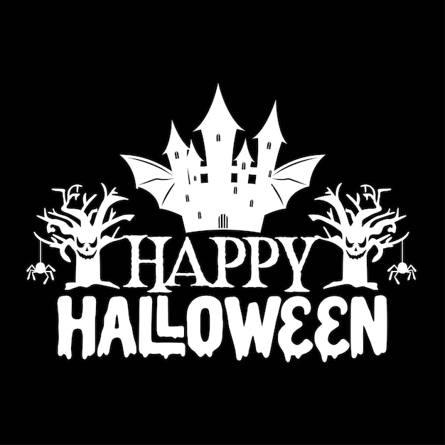 Vector Halloween tshirt ontwerpsjabloon