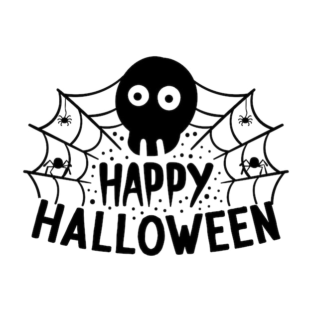 Vector vector halloween tshirt ontwerpsjabloon