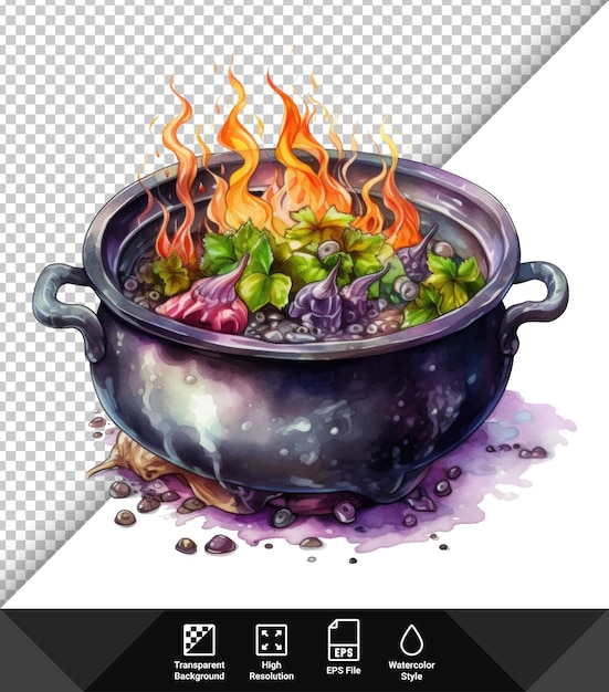 Vector vector halloween witch's cauldron