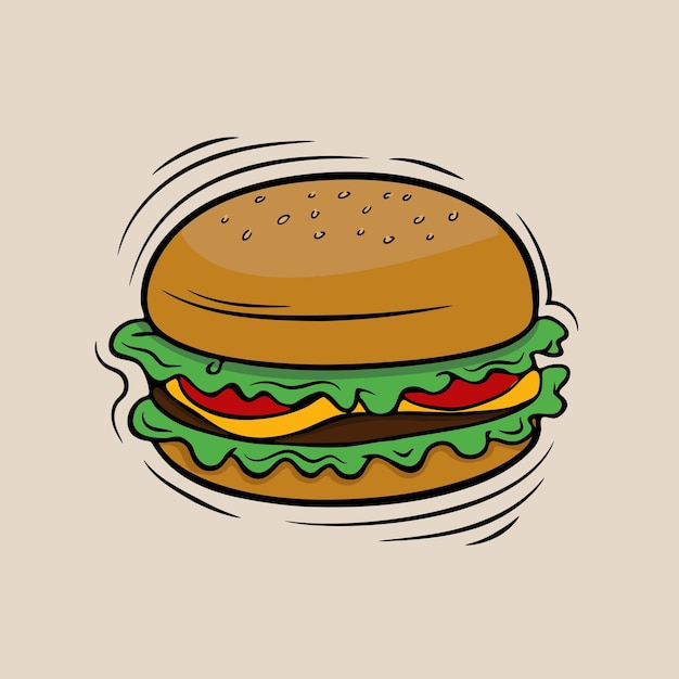 Vector hamburger illustratie