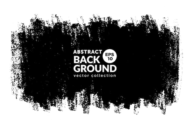 Vector hand big drawn brush stroke stain for backdrops monochrome design element one color monochrome artistic hand drawn background