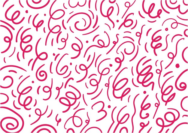 Vector vector hand drawn abstract line background