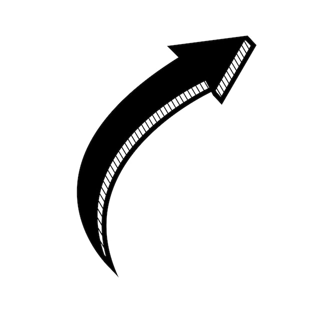 ベクター 手描き矢印 アイコン
