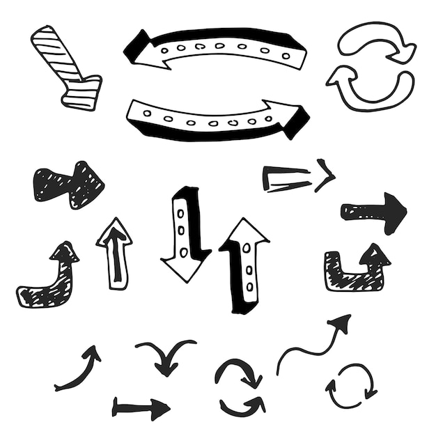 Вектор Набор векторных ручных стрелок