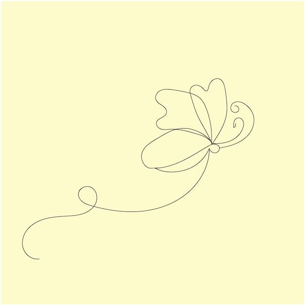 Vector hand drawn butterfly outline pack