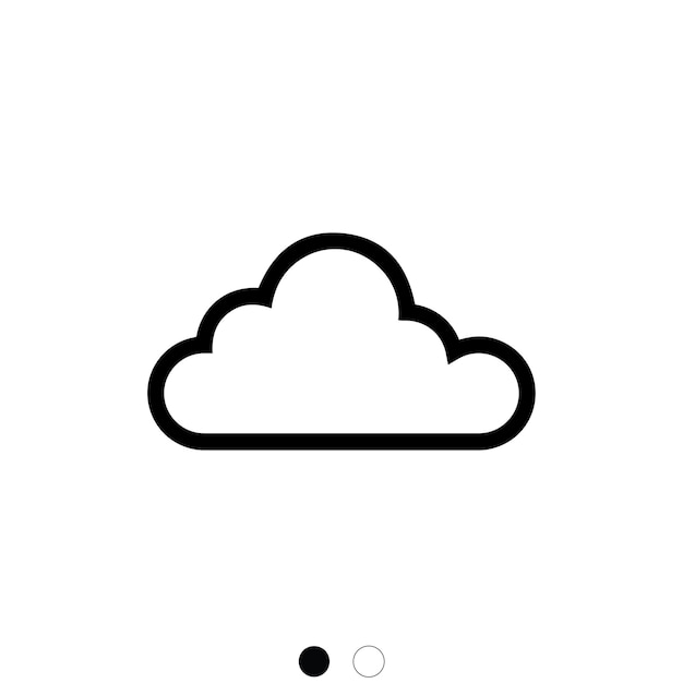 vector hand drawn cloud