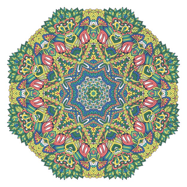 Vector hand drawn doodle mandala