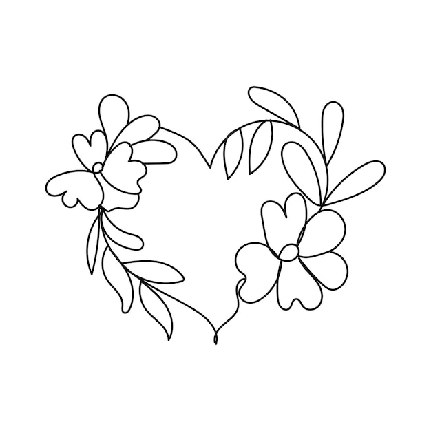 vector hand drawn flower collection