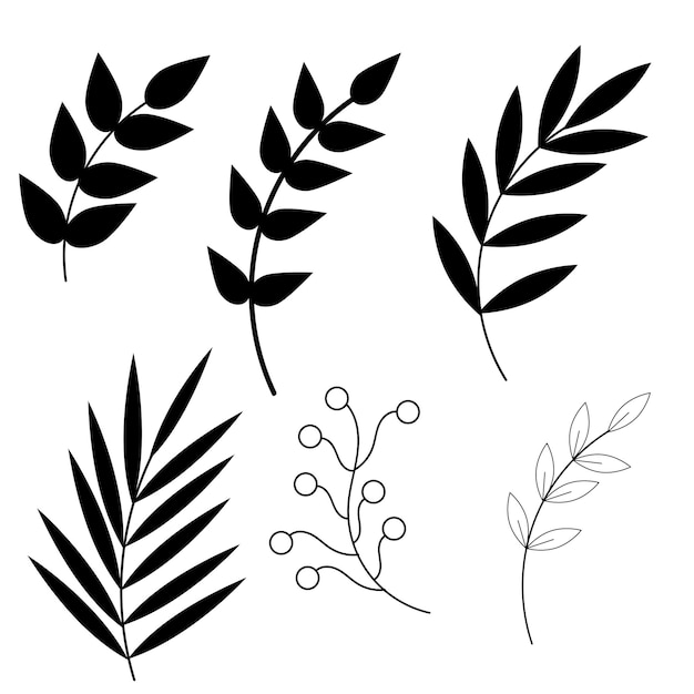 Vector hand drawn flower element