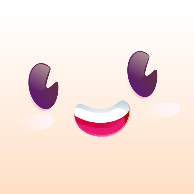 Mouth Drawing Face Kawaii, Sugar Apple, face, chibi, smiley png