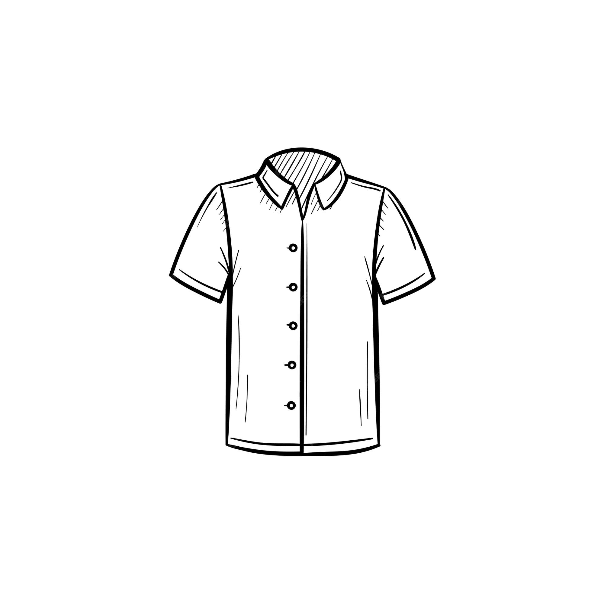 Premium Vector | Vector hand drawn polo shirt outline doodle icon. polo ...