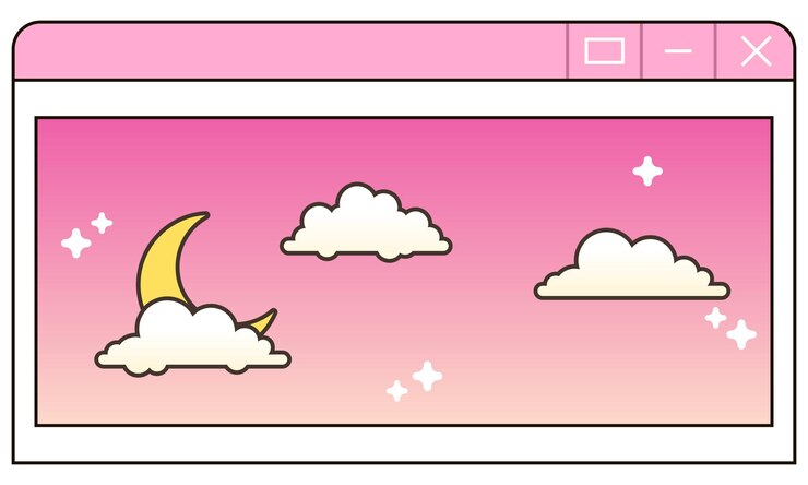 Vector vector hand drawn retro computer windows element