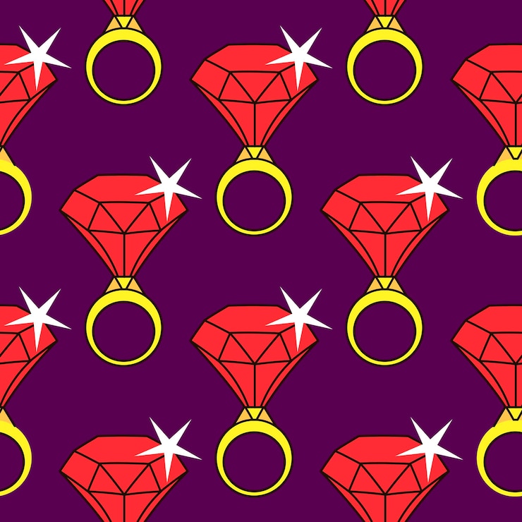 Vector vector hand drawn seamless pattern with engagement items