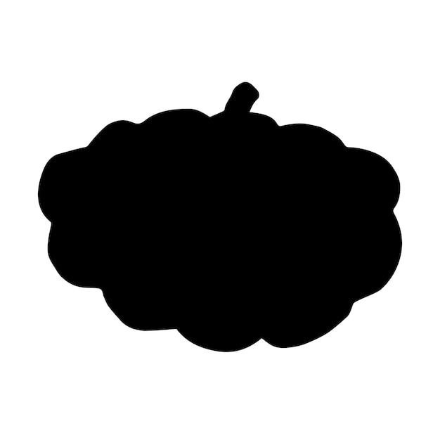 Vector vector hand drawn squash black patison