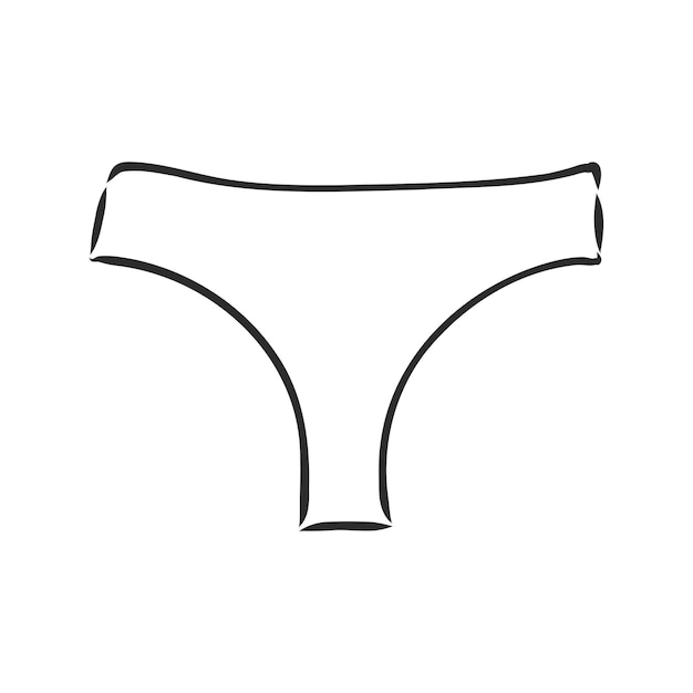 Premium Vector  Vector hand drawn underpants outline doodle icon  underpants sketch illustration