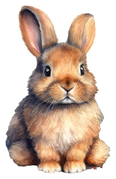 vector hand getekend konijn geïsoleerd op een witte achtergrond