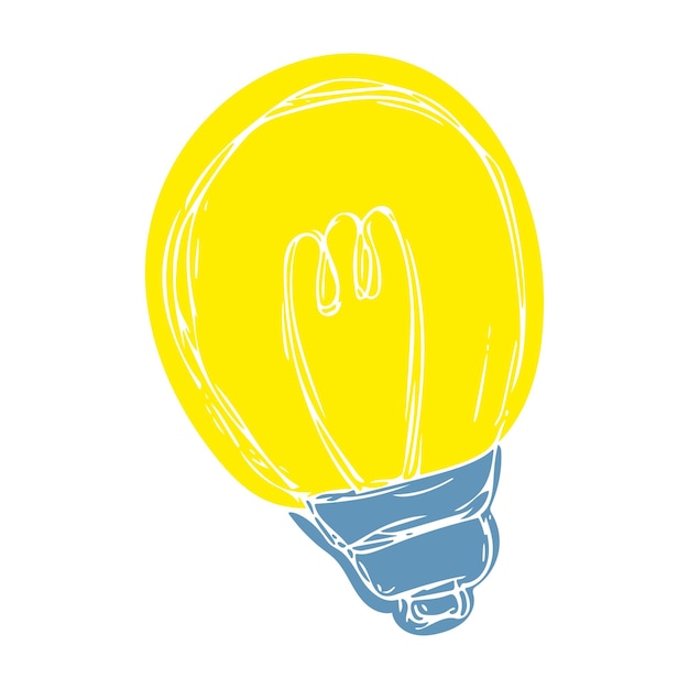 Vector hand getrokken gekleurde glanzende bol geïsoleerd op een witte achtergrond Illustratie in doodle cartoon stijl om af te drukken logo pictogram embleem kleding