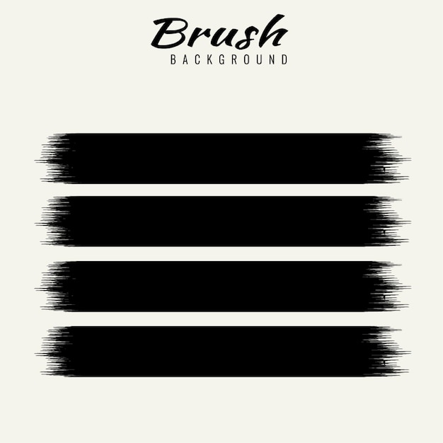 Vector vector hand painted brush vector black hand painted brush strokes