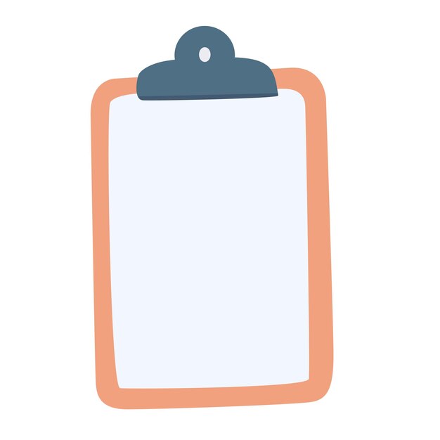 Vector handdrawn clipboard illustration