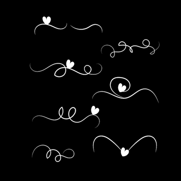 vector handdrawn divider collection