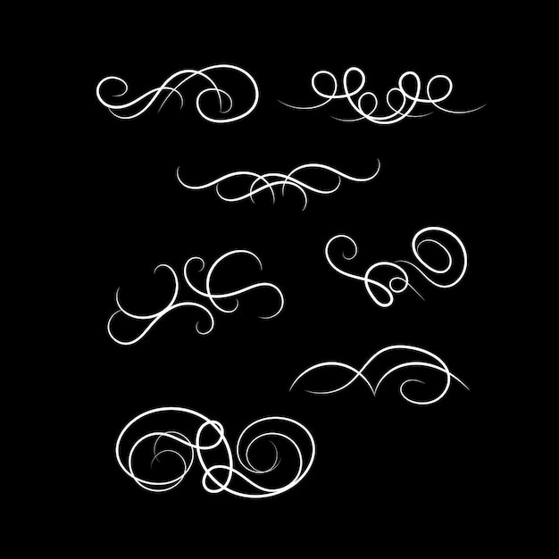 Vector vector handdrawn divider collection