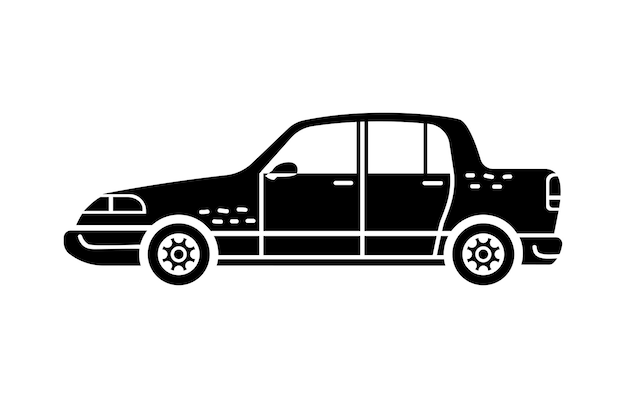 Векторная ручная иллюстрация автомобиля
