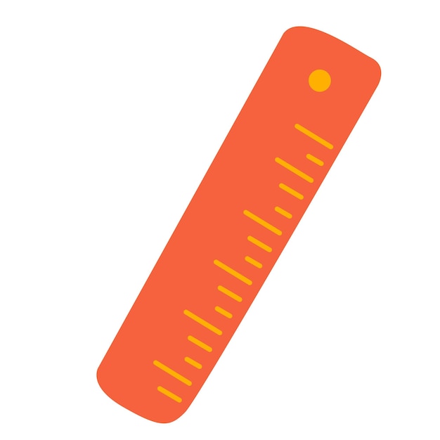 Vector vector handdrawn ruler illustration