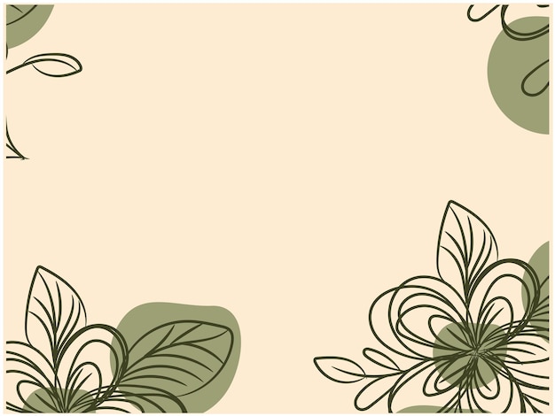 vector handgetekende bloemen achtergrond