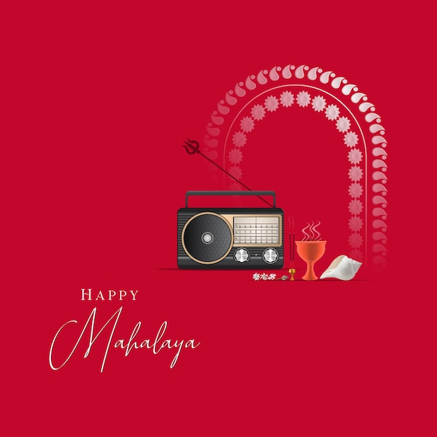 vector happy durga puja social media post hindu festival durga puja mahalaya postmaa durga face