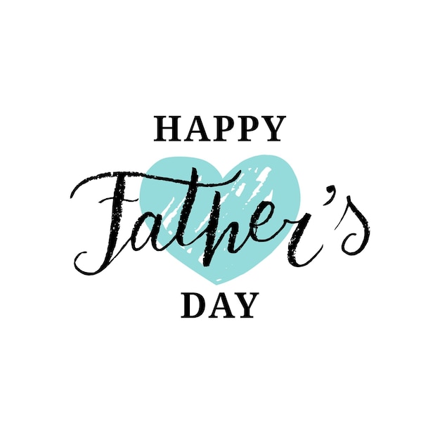 Vector Happy Fathers Day calligraphy for greeting card festive poster etc