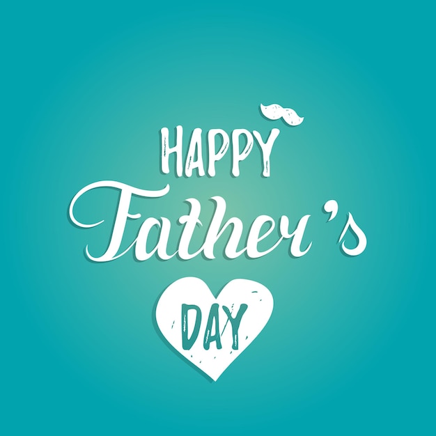 Vector Happy Fathers Day calligraphy for greeting card festive poster etc