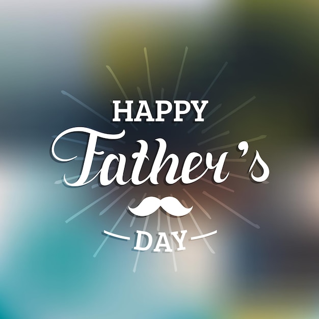 Vector Happy Fathers Day-kalligrafie voor wenskaart feestelijke poster enz