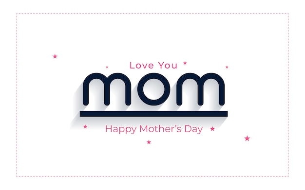 Vector happy mothers day celebration card background design
