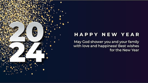 Vector vector happy new year 2024 background