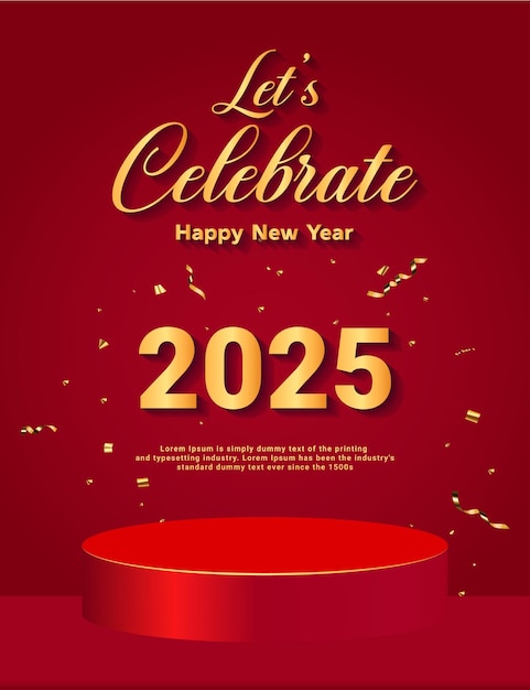 Vector vector happy new year 2024 banner in modern style