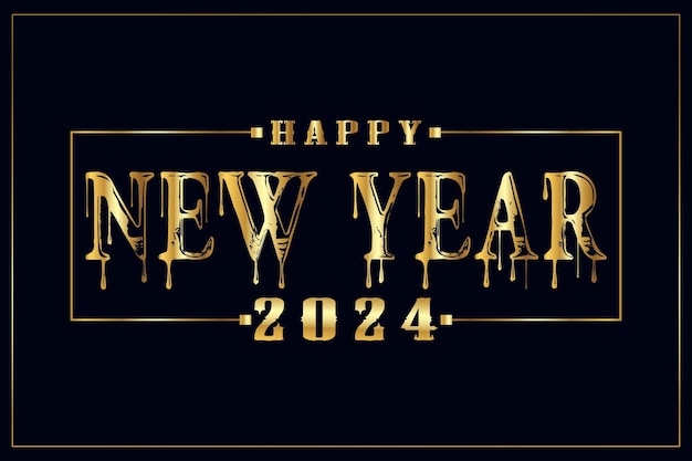 Vector vector happy new year 2024 banner in modern style