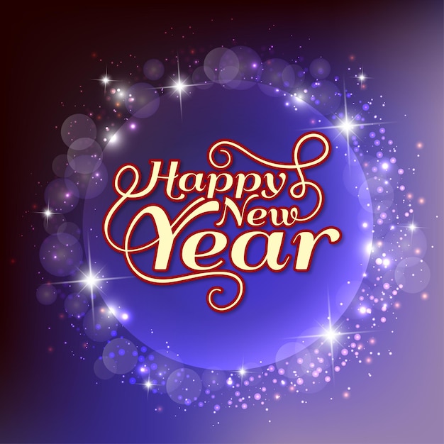 Vector vector happy new year invitation greeting