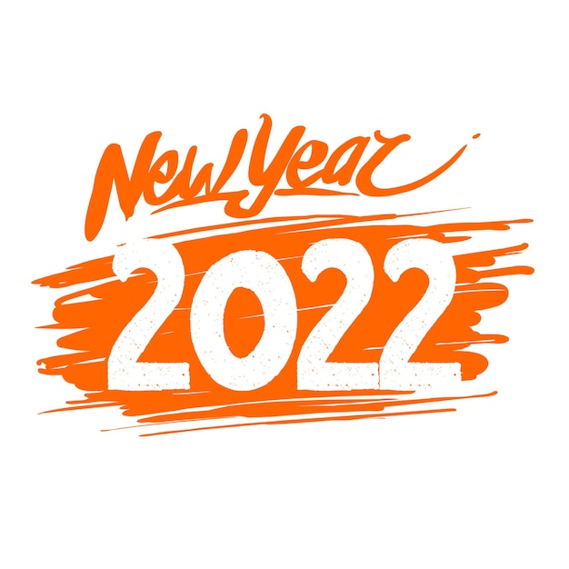 Vector of happy new year lettering